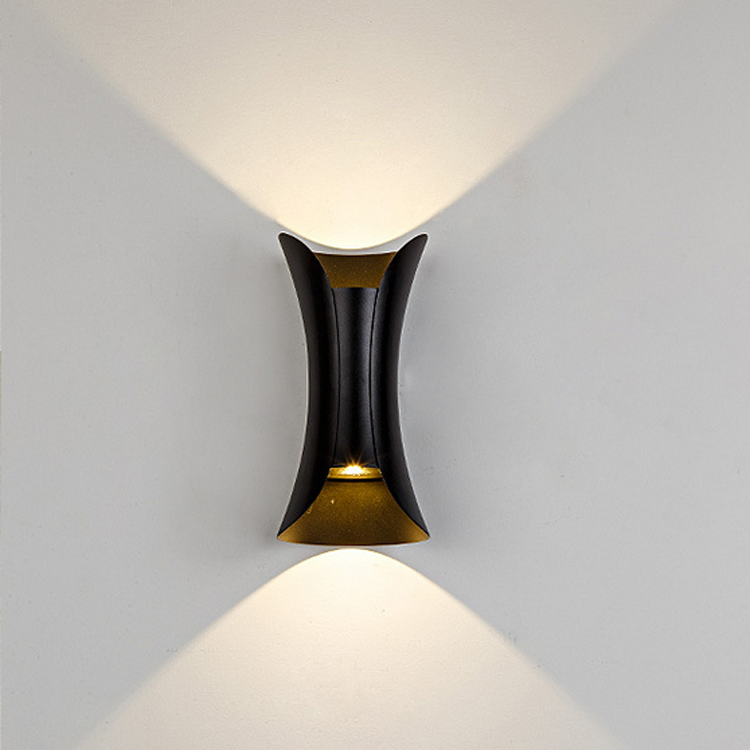 Lámpara de pared a prueba de agua de 10W, luz de pared LED moderna, iluminación hacia arriba y hacia abajo, dormitorio para el hogar al aire libre