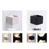 3w 5w Lámpara de pared cuadrada Iluminación LED para interiores Iluminación LED para interiores Cubo de cerámica Lámpara de pared para interiores Cuadrada Pequeña luz de noche Lámpara de pared única Decoración de hotel para interiores Buena calidad 