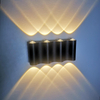 Lámpara de pared Led de aluminio para exteriores IP65, resistente al agua, luz de pared hacia arriba y hacia abajo, escalera de casa, dormitorio, pasillo de noche, 4/6/8W, 2 años de garantía