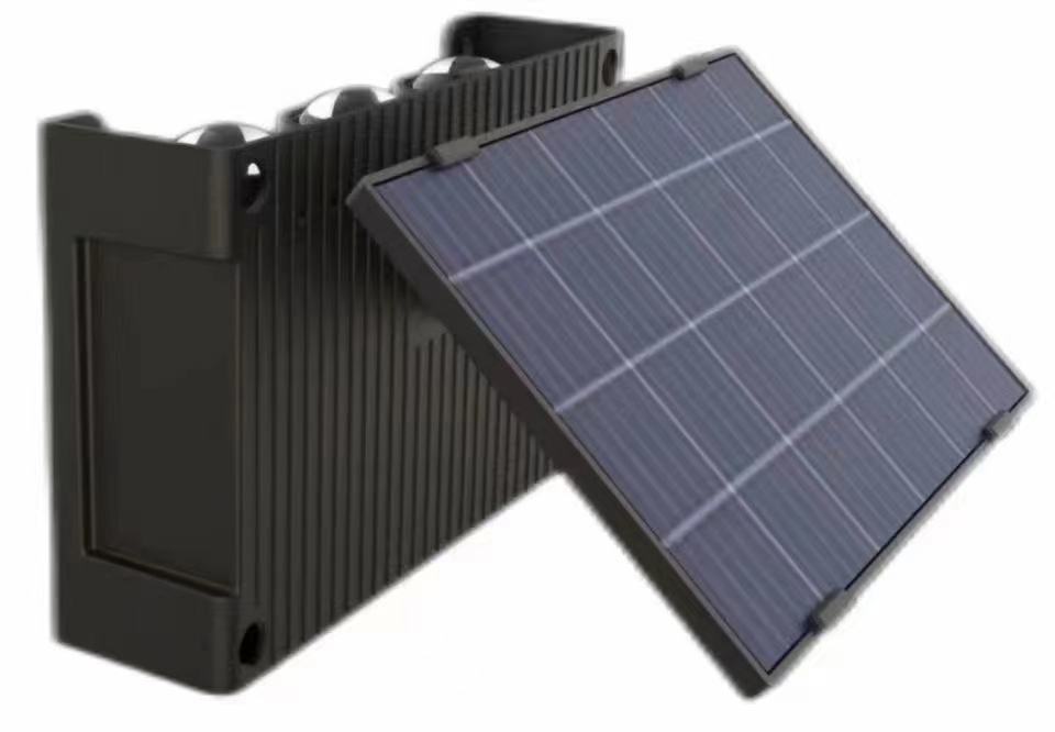 arriba y abajo IP65 6LED Lámpara solar Carga solar Lámpara de pared solar IP65 Luz de pared exterior impermeable para decoración de jardín
