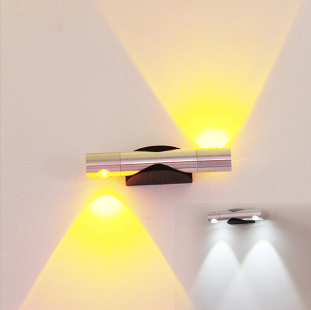 Aplique de pared moderno de 6 W, accesorios de iluminación de pared LED de rotación de 360 ​​grados, lámpara de pared de lectura/luz de iluminación de espejo de alto brillo