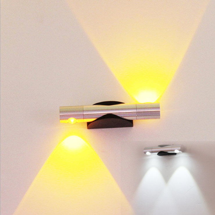 Aplique de pared moderno de 6 W, accesorios de iluminación de pared LED de rotación de 360 ​​grados, lámpara de pared de lectura/luz de iluminación de espejo de alto brillo
