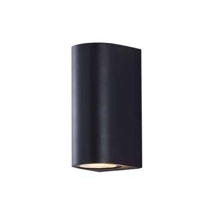 Lámpara de pared impermeable de doble cabezal de columna de 12 W lámpara de noche única lámpara de pared impermeable IP65 para decoración de jardín
