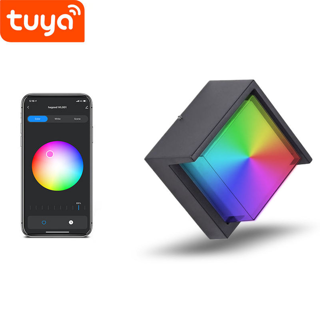 Shell transparente 9W APP Iluminación Acrílico Impermeable IP65 LED Luz de pared para decoración de jardín con precio de fábrica Iluminación de sala de estar