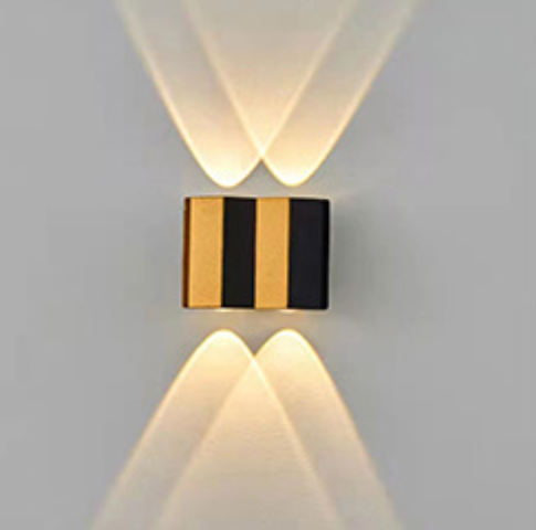 Nueva lámpara de pared moderna Exterior impermeable, luz de pared LED, soporte de candelabro para exteriores, luces de pared para luz de escalera de casa