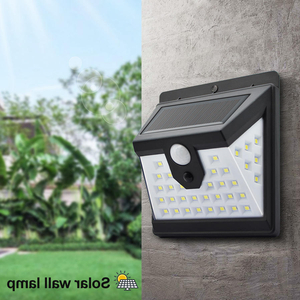 1000lm IP65 impermeable hogar led luz solar PIR sensor de movimiento exterior seguridad solar pared luz LED Solar jardín luz