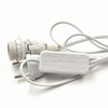 Cable de alimentación de 1,8 m, Bases de lámpara E14, enchufe europeo, Cable de interruptor 303 para bombilla LED colgante, lámpara colgante E14, soporte de enchufe de suspensión, sal