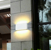 18W LED IP65 Iluminación exterior Lámpara de pared moderna Lámpara de pared LED impermeable para interiores Luz de sala de estar Luz de pared led cuadrada