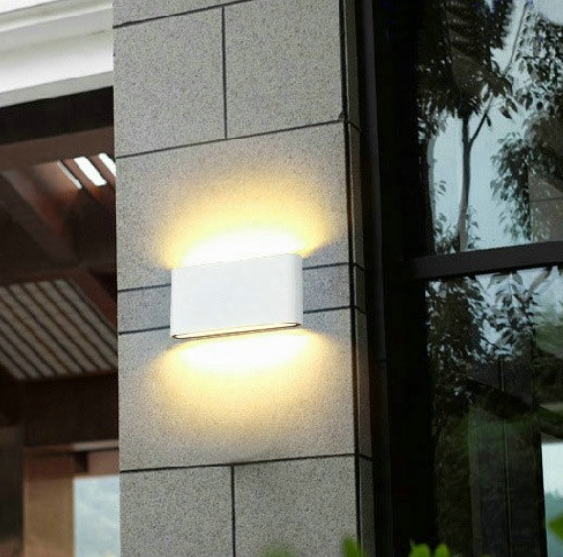 18W LED IP65 Iluminación exterior Lámpara de pared moderna Lámpara de pared LED impermeable para interiores Luz de sala de estar Luz de pared led cuadrada