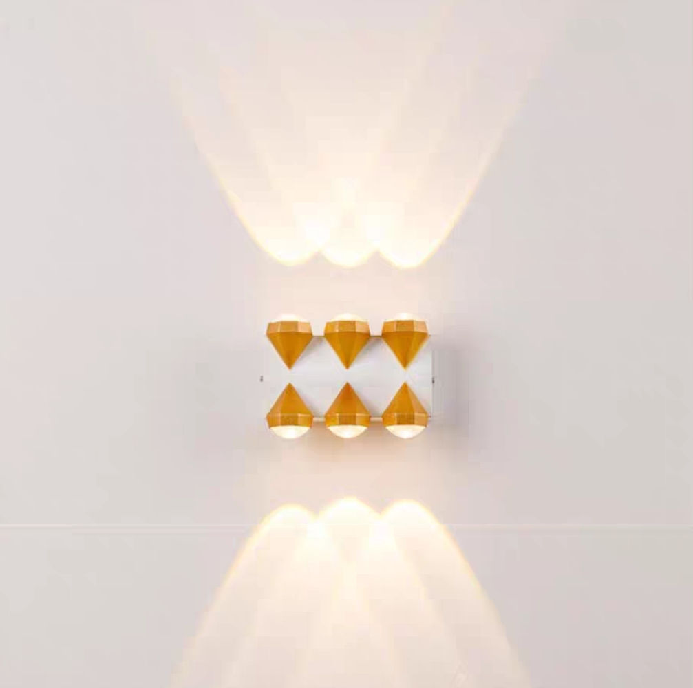Lámpara LED de pared moderna para interiores, lámpara de noche para dormitorio, sala de estar, iluminación del hogar, decoración de pasillo, luz de aluminio, AC85-265V