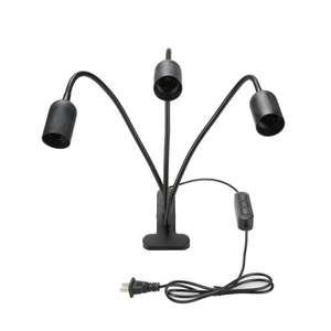 Bombilla de lámpara de clip LED transfronteriza Cabeza única Cabeza doble Soporte de lámpara de clip de tres cabezas E27 Soporte de lámpara universal con clip