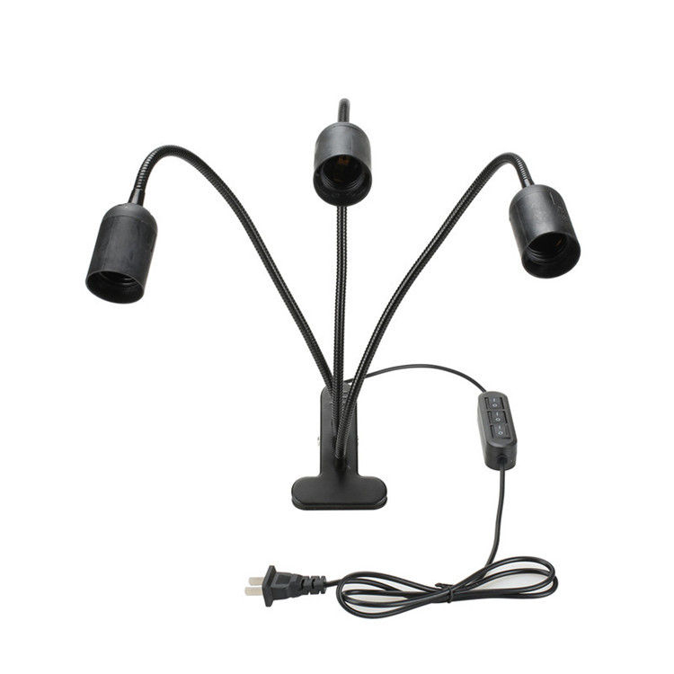 Bombilla de lámpara de clip LED transfronteriza Cabeza única Cabeza doble Soporte de lámpara de clip de tres cabezas E27 Soporte de lámpara universal con clip