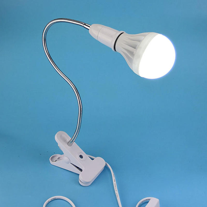 Bombilla de lámpara de clip LED transfronteriza Cabeza única Cabeza doble Soporte de lámpara de clip de tres cabezas E27 Soporte de lámpara universal con clip