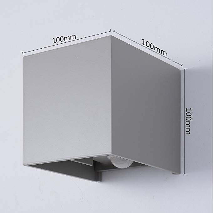 12W impermeable IP65 LED luz de pared jardín lámpara de pared con Sensor de movimiento decoración iluminación arriba y abajo porche al aire libre