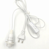 Cable de soporte de lámpara E14 enchufe de EE. UU. Bombilla colgante de luz 303 interruptor personalizado ABS PVC interruptor de cobre estilo lámpara de sal del Himalaya