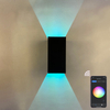 Lámpara de pared RGBW de 9W, lámpara LED regulable que cambia de Color, iluminación ambiental IP65 para cabecera, candelabro de pared, aplicación Tuya, Control WIFI, decoración interior para fiestas