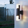 Lámpara de pared Led de aluminio para exteriores IP65, luz de pared impermeable hacia arriba y hacia abajo para el hogar, escalera, dormitorio, mesita de noche, pasillo, iluminación ajustable