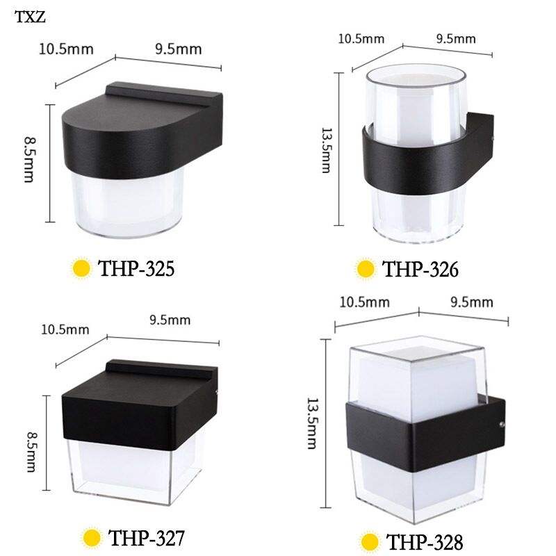 Nueva lámpara de pared inteligente LED de control de aplicación IP65 lámpara de pared decorativa de moda colorida a prueba de agua