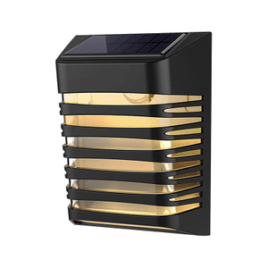 Lámpara de pared impermeable para exteriores de fábrica, luz de pared Solar Led, Sensor de movimiento, luces de jardín para iluminación exterior de patio