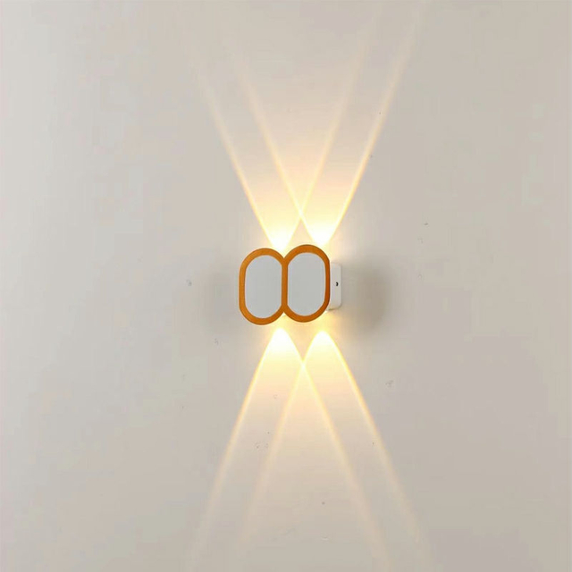 Lámpara de pared LED IP65 RGB para exteriores, impermeable, iluminación de jardín, aluminio, 2W, 6W, 8W, 10W, 12W, para interior, dormitorio, sala de estar, escaleras, luz de pared