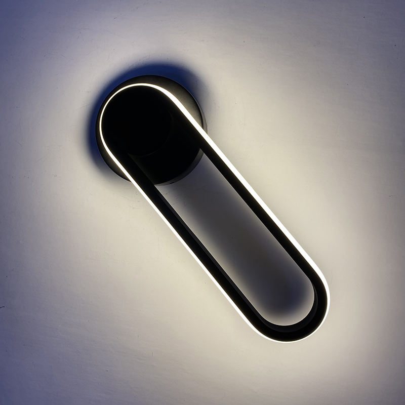 Lámpara de pared de dormitorio de 12W, lámpara decorativa de luz de escalera, accesorio de luces de pared Led para sala de estar interior