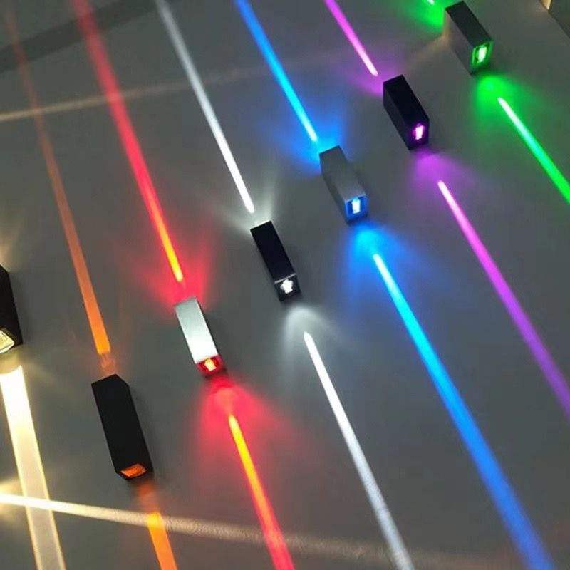 6W Modern Led Black shell beam light luz de pared impermeable y luz nocturna al aire libre arriba y abajo luces de pared para el hogar