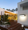 Lámpara LED de pared para exteriores de 12W, luz de pared led resistente al agua, luz simple para pasillo, escaleras, patio, luz de pared para balcón, súper brillante