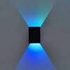 5W RGB con controlador luces interiores led luz led interior luz led interior luces led de escalera luces de pared interior arriba y abajo Wandlamp lámpara de material de aluminio