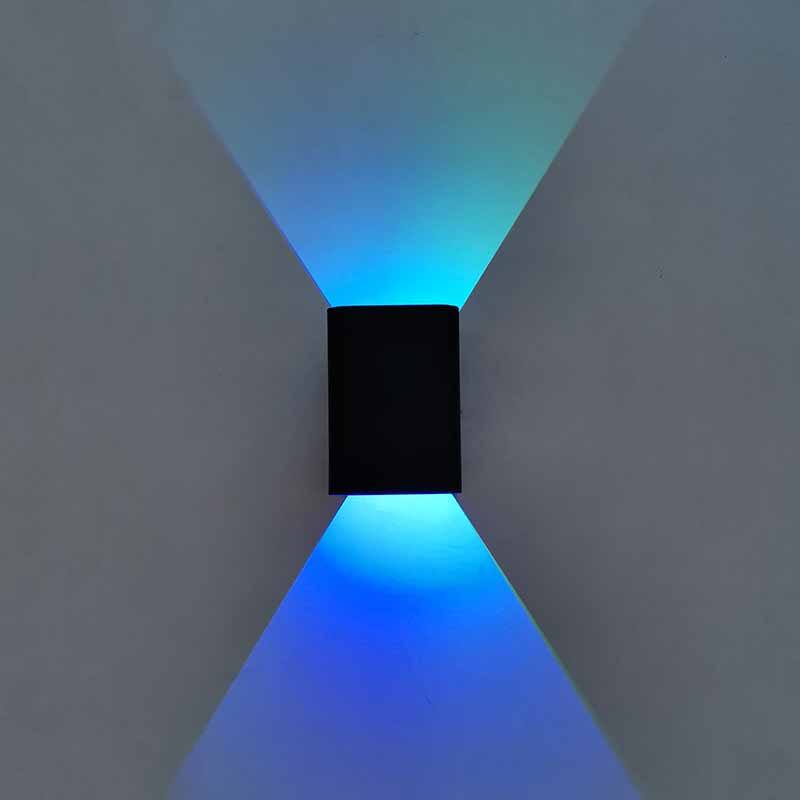 5W RGB con controlador luces interiores led luz led interior luz led interior luces led de escalera luces de pared interior arriba y abajo Wandlamp lámpara de material de aluminio