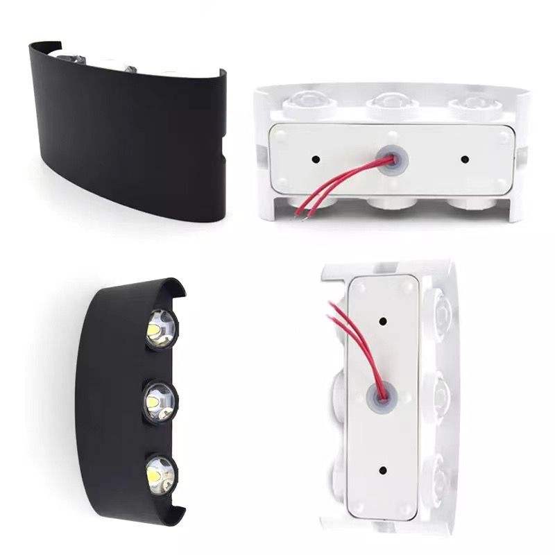 Color mezclado nuevo estilo negro oro nórdico personalidad lámpara de pared Simple Led fondo de sala de estar lámpara de pared redonda Hotel minimalista