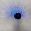 Lámparas de pared creativas de pavo real, luz de pared Led para dormitorio, lámpara de noche, decoración interior, candelabro de pared, accesorios de iluminación, Luminaria