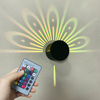 Lámpara de pared de flores de 3W Lámpara de pared de color LED Lámpara de pared RGB Lámpara de pared de color con control remoto Lámpara de pared decorativa Lámpara de pared con control remoto por infrarrojos
