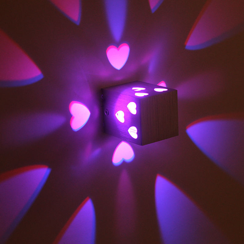 Lámpara de pared LED en forma de corazón, lámpara de pared con control remoto, lámparas de pared para dormitorio, sala de estar, peluquería, alta calidad, precio barato, alta calidad