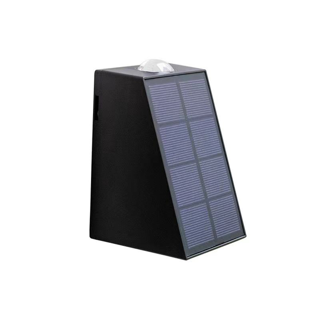 Arandela de pared solar para exteriores, impermeable, lámpara de iluminación hacia arriba y hacia abajo, lámpara de pared decorativa para jardín y hogar