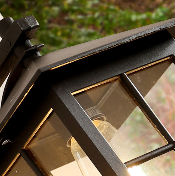 Popular lámpara de pilar cuadrado de Europa al aire libre Retro impermeable columna luz jardín balcón Villa comunidad pasillo Chapitar lámparas