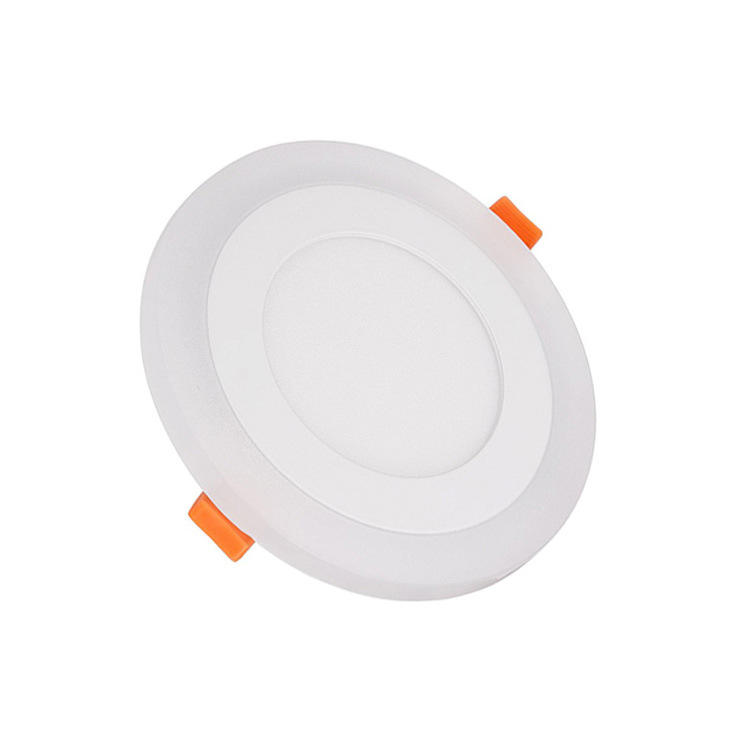 6W 9W 16W 24W led Techo Empotrado panel Luz Painel lámpara decoración del hogar redondo cuadrado Led Panel Downlight Azul + Blanco