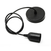 Portalámparas Cable E27 Base Bombilla Zócalo Colgante Luz Tela Metal Personalizado PVC Interruptor Estilo Cable Enchufe Plástico Dimmer Tornillo ZHE