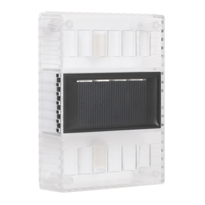 Lámpara de pared transparente Solar de 6LED, luz nocturna para exteriores IP65, luz impermeable para decoración del hogar, luz de patio