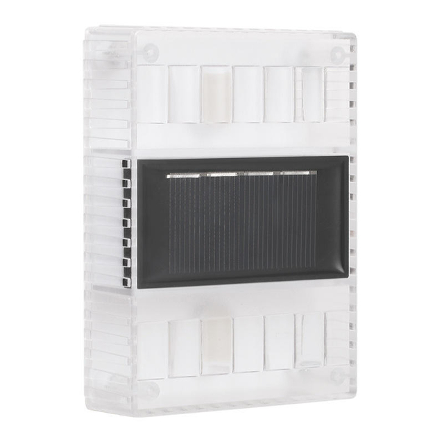 Lámpara de pared transparente Solar de 6LED, luz nocturna para exteriores IP65, luz impermeable para decoración del hogar, luz de patio