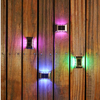 Nueva lámpara solar 6LED IP65 Lámpara impermeable al aire libre Lámpara de pared del patio para la decoración de la villa del jardín