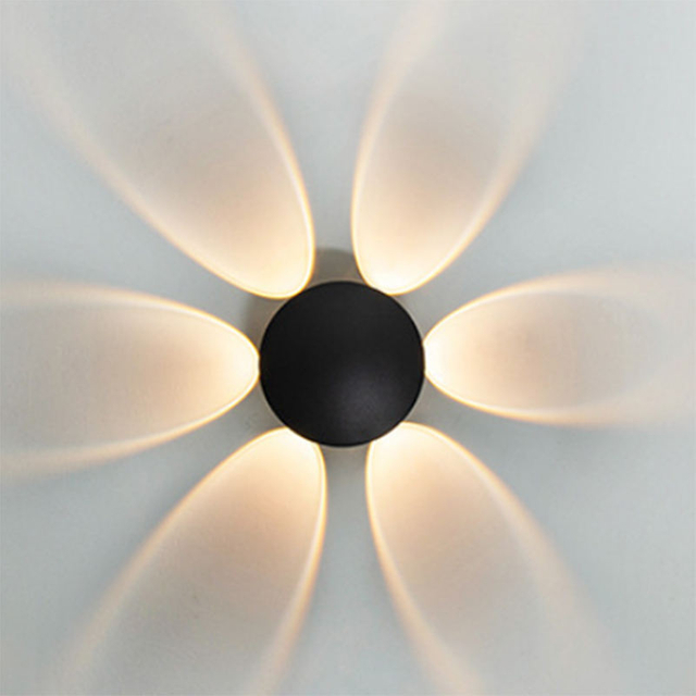 Nuevo aplique de pared led moderno minimalista al aire libre sala de estar americana a prueba de humedad lámpara de pared impermeable