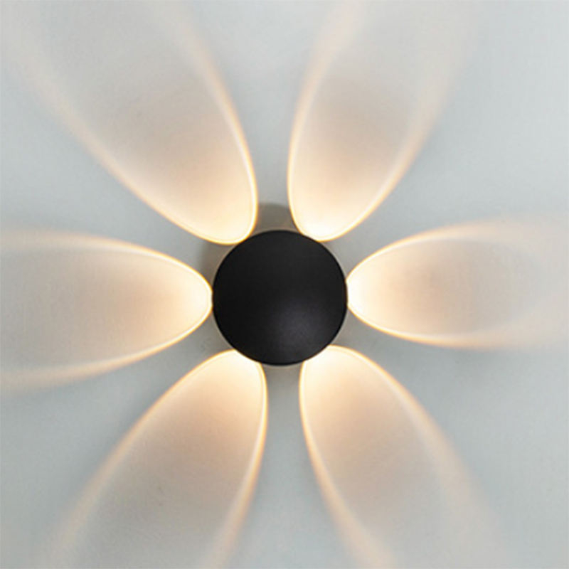 Nuevo aplique de pared led moderno minimalista al aire libre sala de estar americana a prueba de humedad lámpara de pared impermeable