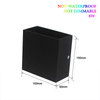  Lámpara de pared COB de 6 W, lámpara de pared con luz hacia arriba y hacia abajo, lámpara de pared ajustable, lámpara de pared cuadrada, lámpara de pared 10*10*5 