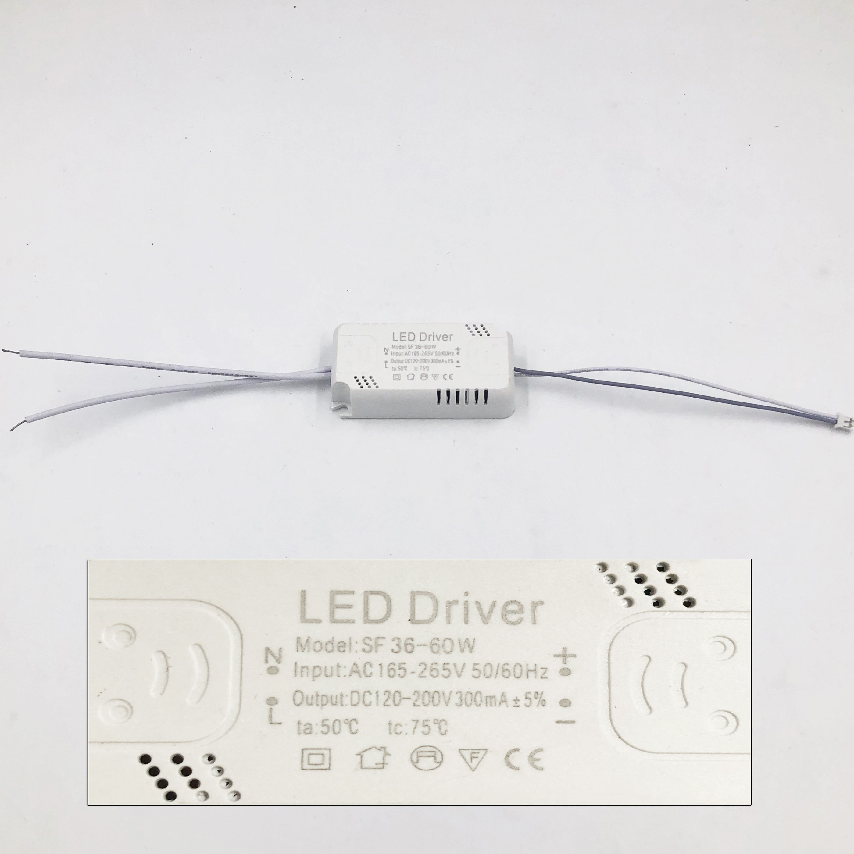 Controlador LED de 8-120 W, fuente de alimentación del controlador Led, transformador de iluminación no aislado, entrada de AC175-265V, adaptador de luminaria para lámpara led