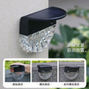 Lámpara solar LED de color blanco cálido para escaleras, luces de jardín para exteriores, luz solar impermeable para balcón, decoración para valla de escalera de Patio