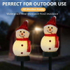 Luces LED solares navideñas para decoración de jardín, muñeco de nieve, luz impermeable, lámpara de poste para exteriores, paisaje de césped, iluminación Solar Led 2023