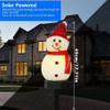 Luces LED solares navideñas para decoración de jardín, muñeco de nieve, luz impermeable, lámpara de poste para exteriores, paisaje de césped, iluminación Solar Led 2023