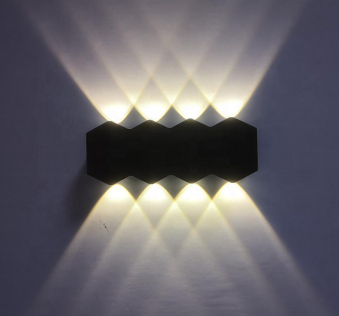 Luz de pared LED moderna, iluminación de arriba y abajo, candelabro de cubo, lámpara de montaje, interior, exterior, hogar, habitación, dormitorio, Hotel, decoración de iluminación