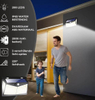 Lámpara solar para exteriores con sensor de movimiento Lámpara de pared solar 208 LED Iluminación de jardín impermeable con sensor para exteriores