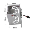Lámpara de pared de mariposa, candelabro LED de 3W, luz Led montada en la pared de aluminio para pasillo, dormitorio, pasillo, barra de porche, accesorio de luz de fondo